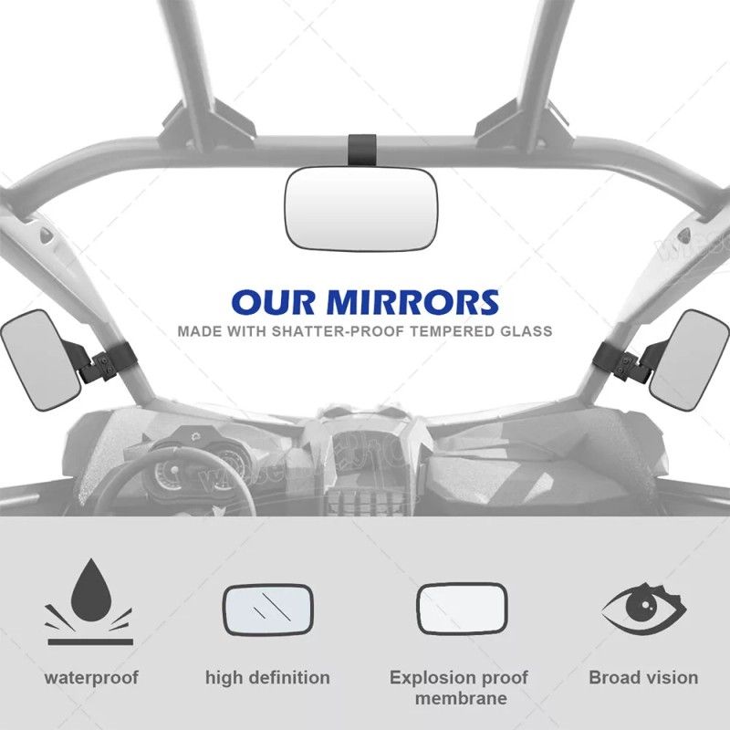 WSAYS Fit Can-Am Commander 800 1000 1.5 - 2" Roll