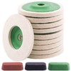 Keadic 13Pcs 4 Inch Wool Felt Polishing Wheel Disc Kit