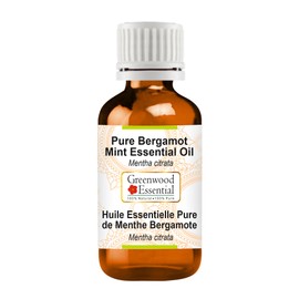 Greenwood Essential Pure Bergamot Mint Essential Oil (Mentha citrata) 100% Natural Therapeutic Grade Steam Distilled for Personal Care 30ml (1oz)