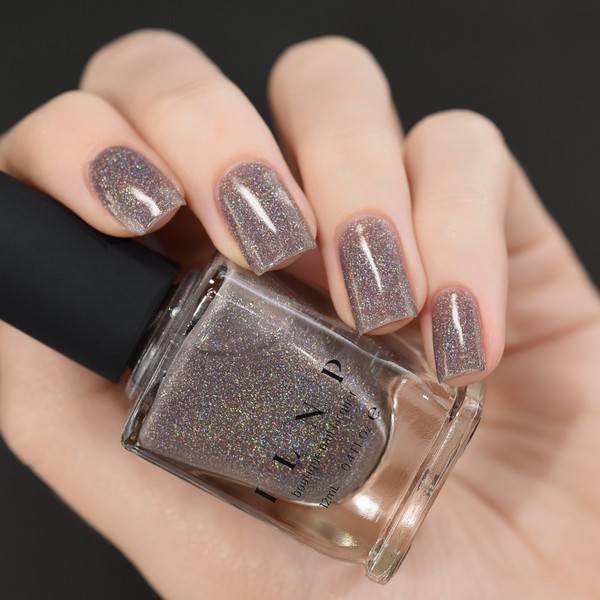 ILNP Central Station - Neutral Brown Holographic Sheer Jelly Nail Polish