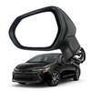 Black Left Driver Side Mirror Replacement For Toyota Corolla 2020