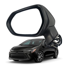 Black Left Driver Side Mirror Replacement For Toyota Corolla 2020 2021 2022 -Non-Heated Manual Black Left Side Mirror Replace# 8791002916PFM(3Pins)