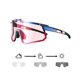INBIKE Cycling Glasses Mens Women Running Sunglasses Sports Color Changing Night Driving Accessories For Day And Night Use Red