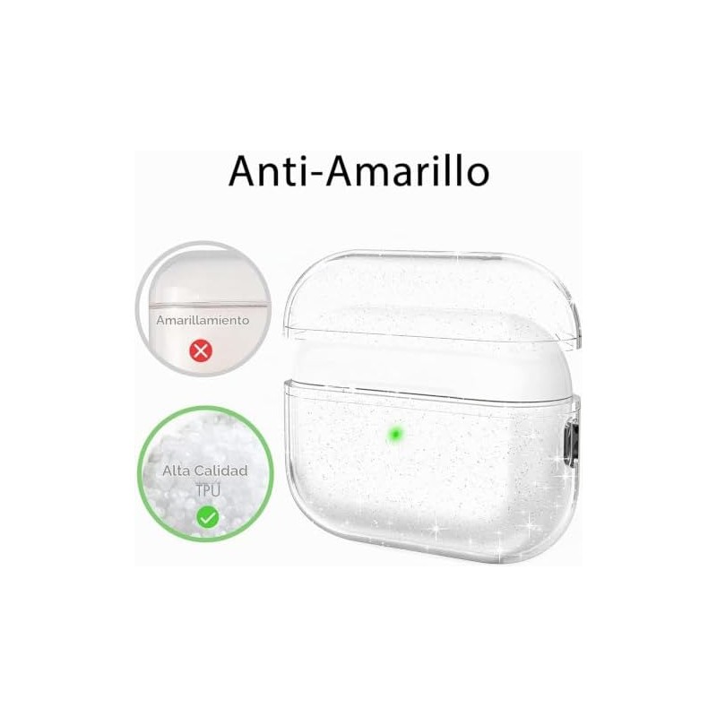 USTIYA SF Funda para AirPods Pro 2 generación 2022 y