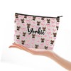 JYTAPP Yorkie Coquette Makeup Bag Yorkie Lover Gift Coquette Yorkie