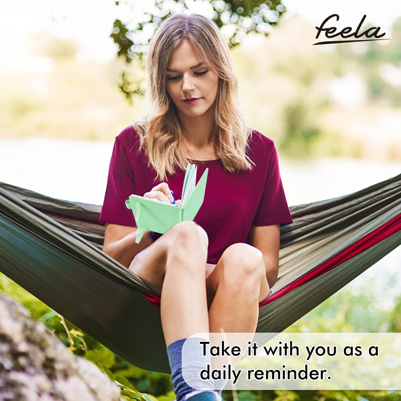feela 3 Pack Pocket Small Notebook Journals, Mini Cute Hardcover