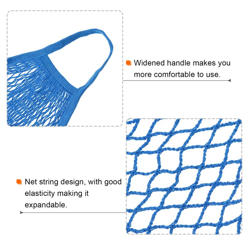 sourcing map Cotton Mesh Bag, 15x13.8 Reusable Washable Mesh Net