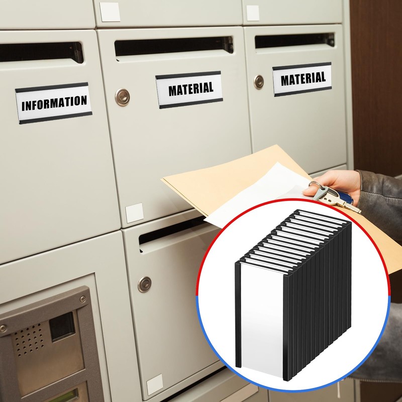 Gueevin 200 Pcs Magnetic Label Holders Bulk 4 x 2
