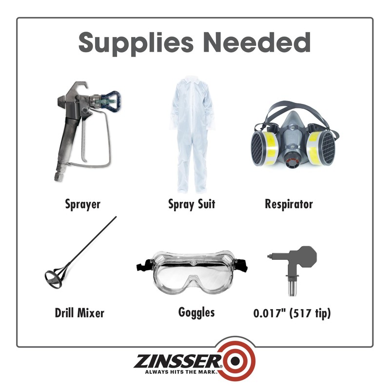 Zinsser 293233 Dryfall Commercial & Industrial Waterborne Coating, 5 Gallon,