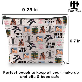 Zuo Bao Funny 80's Die Movie Bruce Nakatomi Corporation Gift Meme Gift Nakatomi Plaza Gift Gamer Movie Toiletry Bag (YIPPEE)