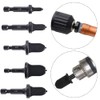 Gasea 5pcs/Set Swaging Tool Drill Bit Set, Air Conditioner Copper