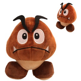 Ainvliya Super Bro Plush Cuddly Toy, 12 cm Goomba Plush Toy, Anime Cartoon Plush Toy, Plush Doll Toy, Children's Figure Plush Toy, Stuffed Animal Toy for Boys and Girls