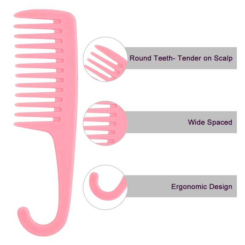 tiopeia 3 Pack Hair Comb Large Wide Tooth Comb Shower
