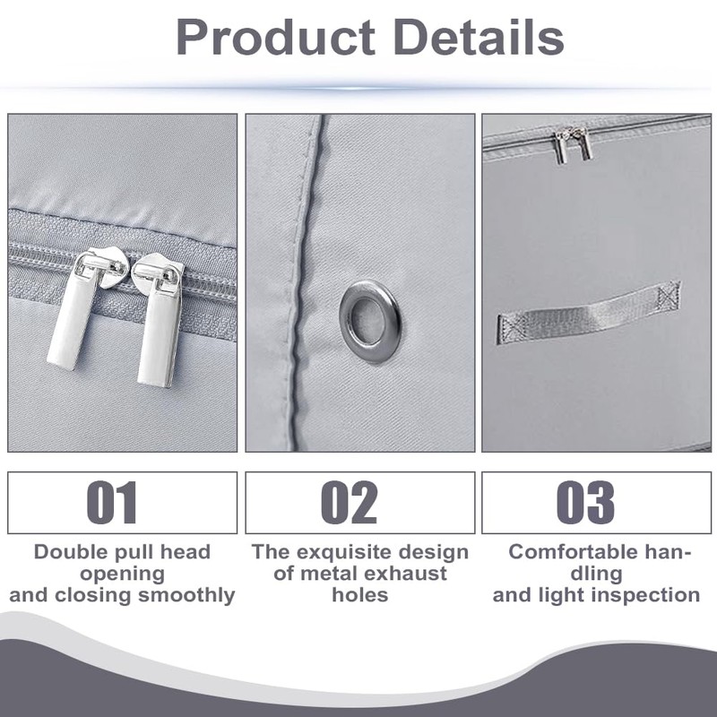 Aohcae Ultra Space Saving Self Compression Organizer, Compression Storage Bags,