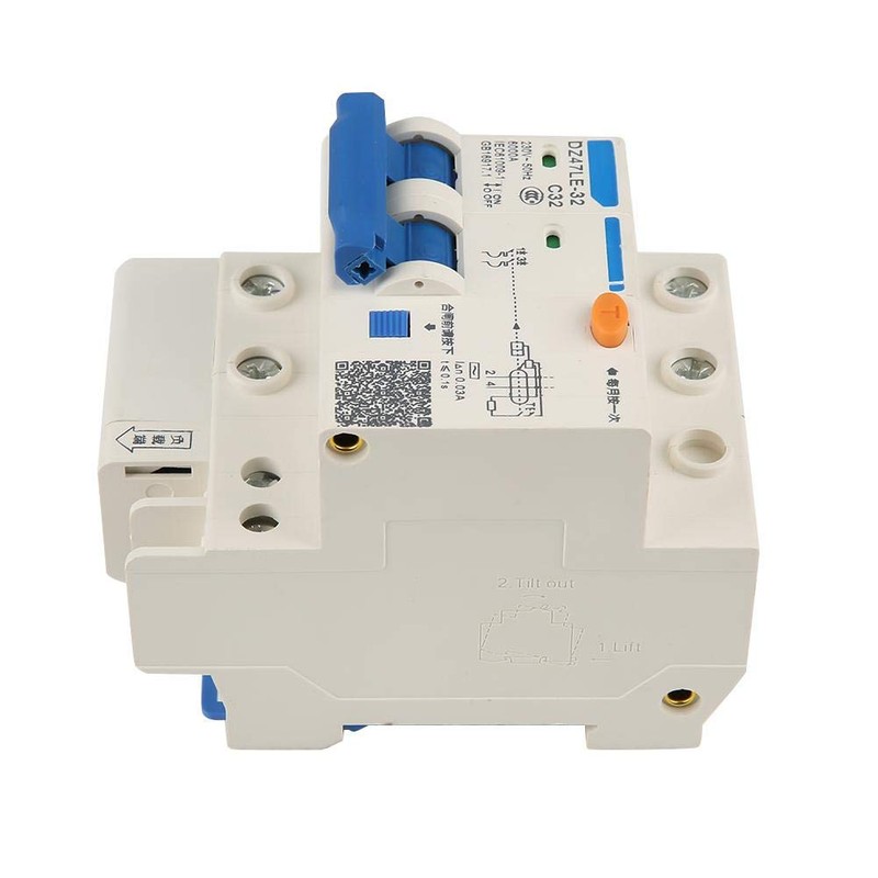 Interruptor diferencial de sobrecarga de 230 V, protección contra cortocircuitos,