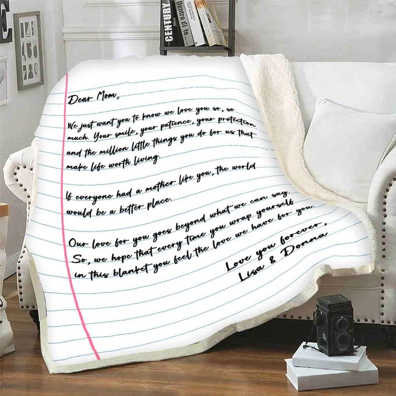Customized Custom Blanket, to My Mom Love You Forever, The