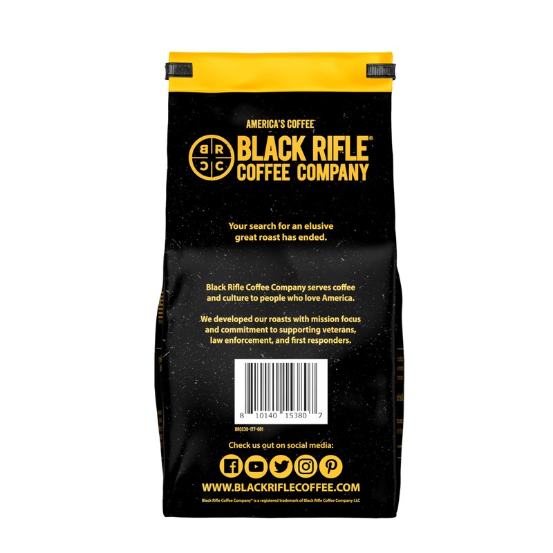 Black Rifle Coffee Company Tactisquatch, Dark Roast Ground Coffee, 18
