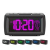 OWYELO Digitale Wecker, Digitaler Radio mit Snooze, 7-Farbiger LED-Display &