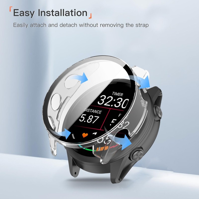 Case Cover for Garmin Forerunner 570 47mm,Hard PC Protective Case