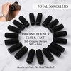 19PCS Self Grip Small Hair Rollers for Women Heatless Velcro
