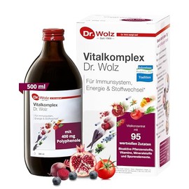 Dr. Wolz Vitalkomplex Neuform 500ml - Mikron√§hrstoff-Komplex mit 95 Zutaten - Vitamine, Mineralstoffe, Spurenelemente & Sekund√§re Pflanzenstoffe ‚Äì Vita Saft Konzentrat f√ºr Immunsystem- vegan