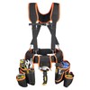 Tool Belt With Suspenders, 22 Pockets Tool Bags, Multi-Functional Adjustable