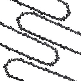 8 Inch Chainsaw Chain, 3/8" LP Pitch, 050" Gauge, 33 Drive Links, Compatible with Sun Joe SWJ800E SWJ806E, Chicago, Portland, Greenworks and More, Low Kickback Polesaw Chain (4 Pack)