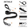 TwoEar 6FT 1IN Strong Black Dog Leash with 2 Padded