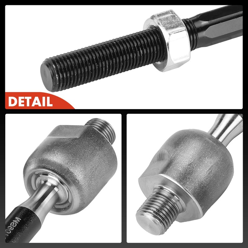 A-Premium 2 x Front Inner Tie Rod Ends, Compatible with
