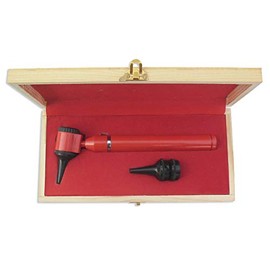 OdontoMed2011® LED Mini Otoscope Set with Carrying Box Color (Red)