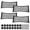 sourcing map 4pcs 2-Layer Small Cargo Net 21" x 9.8"