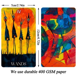 Qymagicz Graffiti Tarot Deck, Unique Tarot Cards for Beginners, Fortune Telling Cards