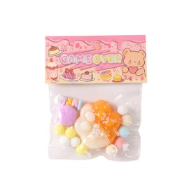 Taba Squishy Cat Paw Squeeze Toys,Sensory Fidget Toy for Your Best Mellow and Chill,Party Favors, Birthday Gift, Squishy Toys for Adults (White Orange Gradient)