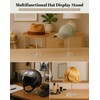 TINGSING Acrylic Hat Display Stand, 13'' Clear Hat Holder, Countertop