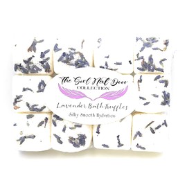 All Natural Silky Smooth Bath Truffles 12 truffles per pack/100% Natural and Hamdmade/Nourishing Hydrating Bodycare/Silky Smooth Skincare (Lavender Bath Truffles)