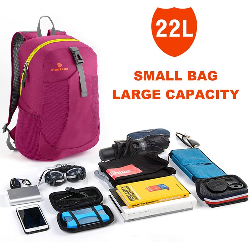 sinotron Lightweight Packable Backpack, Small Foldable Hiking Backpack Day Pack