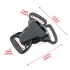 HJGarden 6PCS Black Split Release 3 Way Buckle 25mm Split