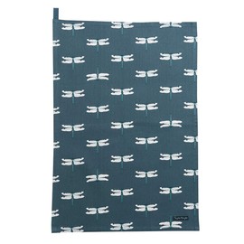 Sophie Allport - Dragonfly Tea Towel, 100% Cotton, 45cm x 65cm, Home Kitchen Towel with Hanging Loop