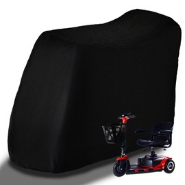 Sqodok Mobility Scooter Storage Cover, 420D Waterproof Wheelchair Cover for Storage, Mobility Scooter Accessories for All-Weather Outdoor Protection Dust Cover, 55" x 26" x 36"
