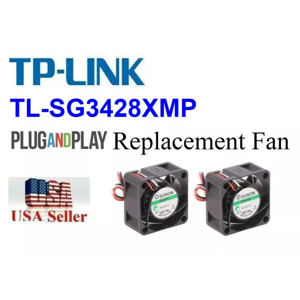 TP-LINK 2x Very Quiet Replacement Fans for TP-Link TL-SG3428XMP