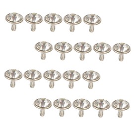 Operitacx Clothes Rivets Leather 200 Sets Kit for Craft Gems for Crafting Rhinestones for Craft