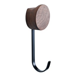 CRAFT KITTIES Magnetic Hook, Wooden, Rust Resistant, Strong, Includes Magnets, Vertical Load Capacity 2.2 lbs (1 kg), Suitable for Kitchens, Refrigerators, Offices, Bathrooms (Walnut Hooks Included)