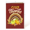 POPWOW Thanksgiving Turkey Pop Up Card, Pumpkin, Give Thanks, 3D