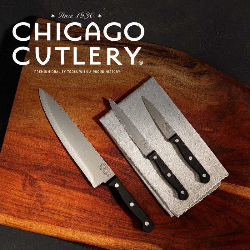 Chicago Cutlery Essentials 3 Piece Stainless Steel Knife Set