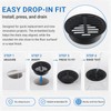 Round Floor Drain Cover,3.54" Stainless Steel Floor Drain,1Pcs