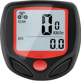 Bicycle Speedometer with 14 Functions, Bicycle Computer with Speedometer, Waterproof, Odometer, Speedometer, Daily and Training Measurements, Bicycle, Multifunctional