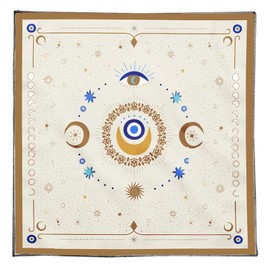 Zeizafa Tarots Tablecloth Eye Moon Pattern Altars Cloth Divinations Card Table Cloth Tapestry Witchcrafts Supply