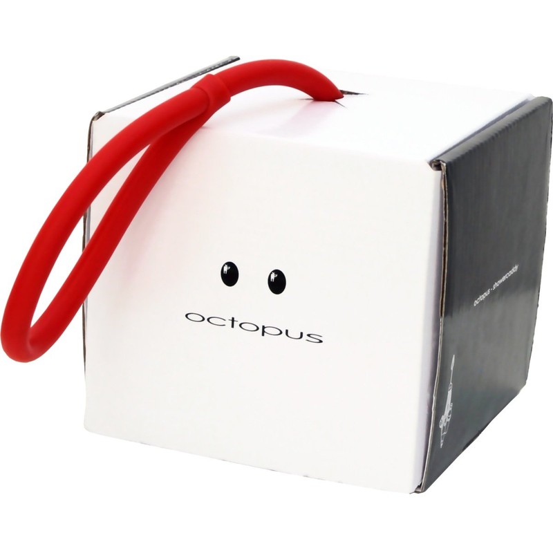 Formverket Octopus - Shower and gel shampoo holder, colour red