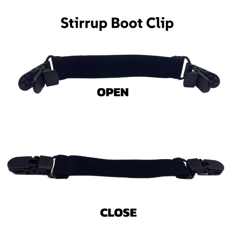 IMWECA 4 Packs Elastic Adjustable Stirrups Leg Straps Boot Straps