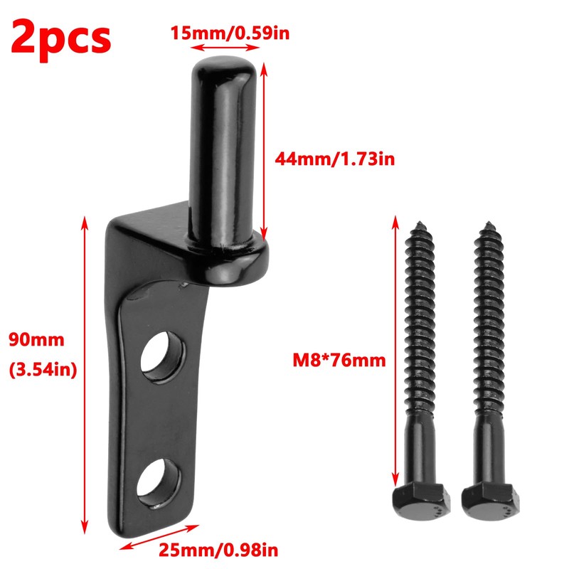 Antrader Cast Gate Hinges,2Pcs 304 Stainless Steel Wall Mount Gate